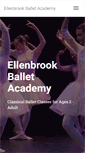 Mobile Screenshot of ellenbrookballet.com