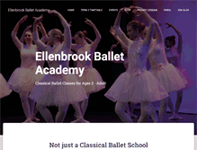 Tablet Screenshot of ellenbrookballet.com